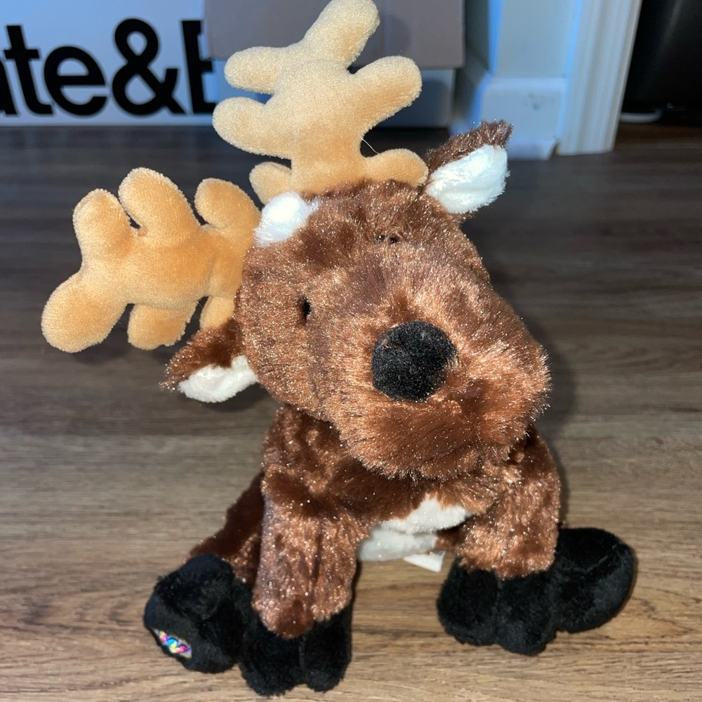 Plush Reindeer Toy - Brown and Black WEBKINZ